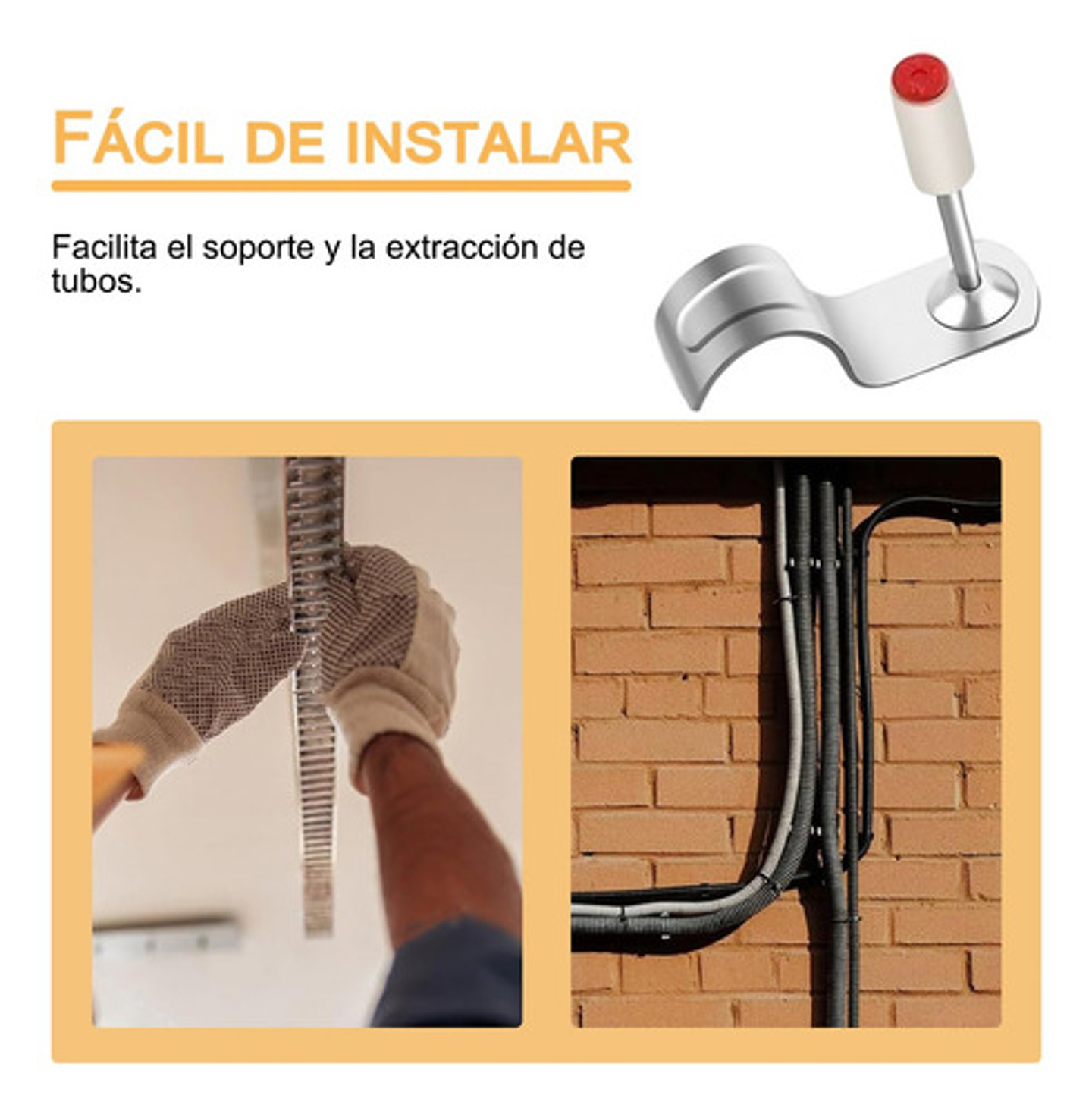 100 Piezas Grapas Para Tubos De 20mm For Pistola De Clavos 6