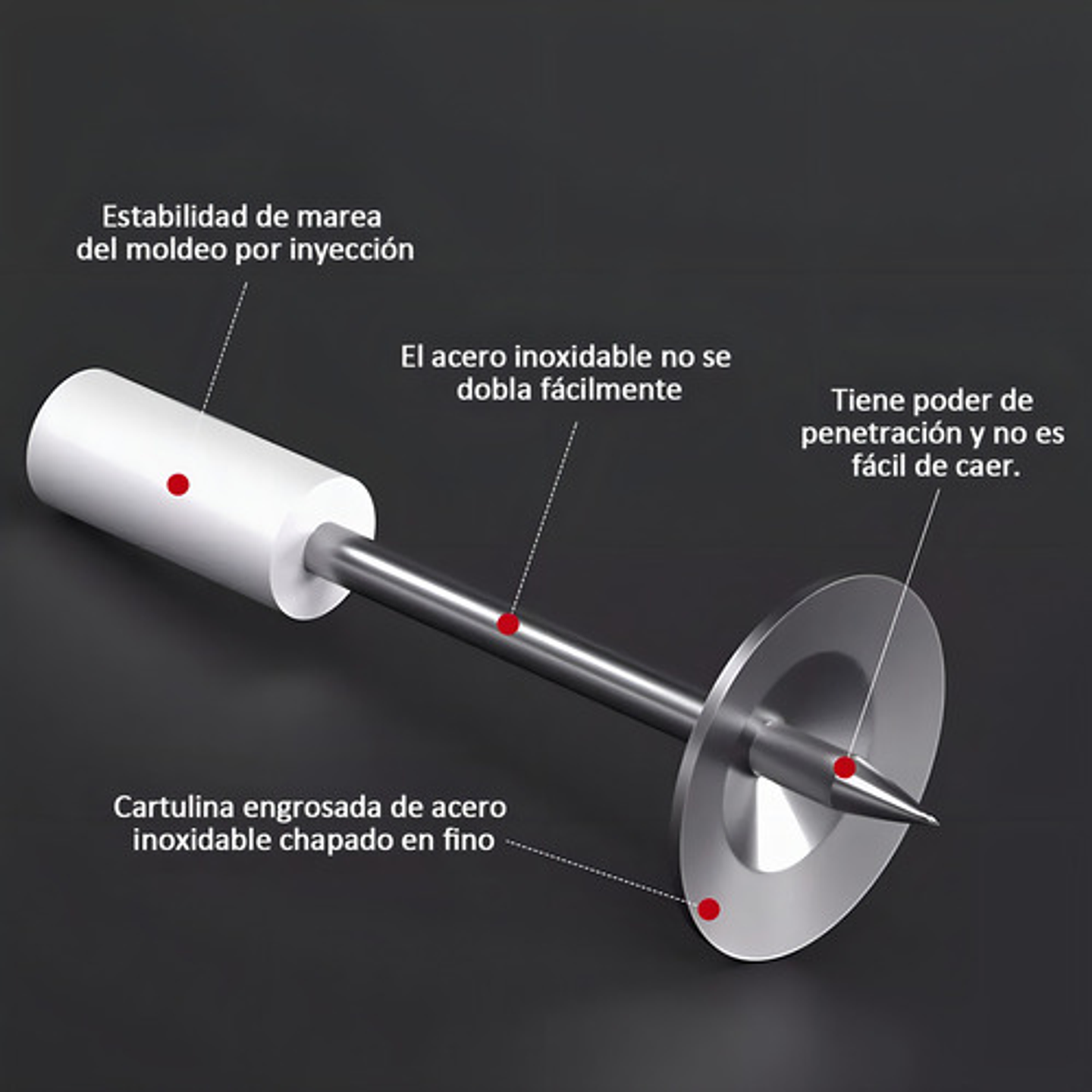 Leeabby 200 Pzas Clavos Redondos Para Pistola De Clavos Metalurgica 6
