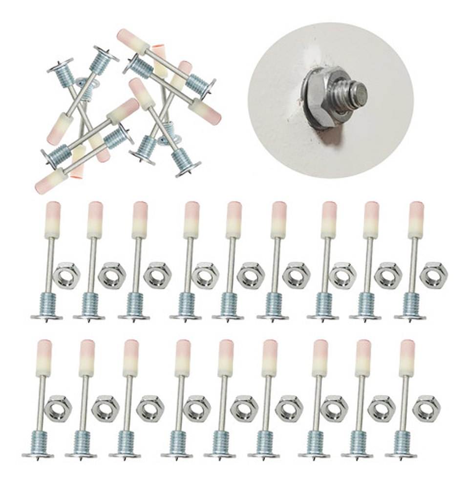 Leeabby 200 Pzas Clavos Redondos Para Pistola De Clavos Metalurgica 9