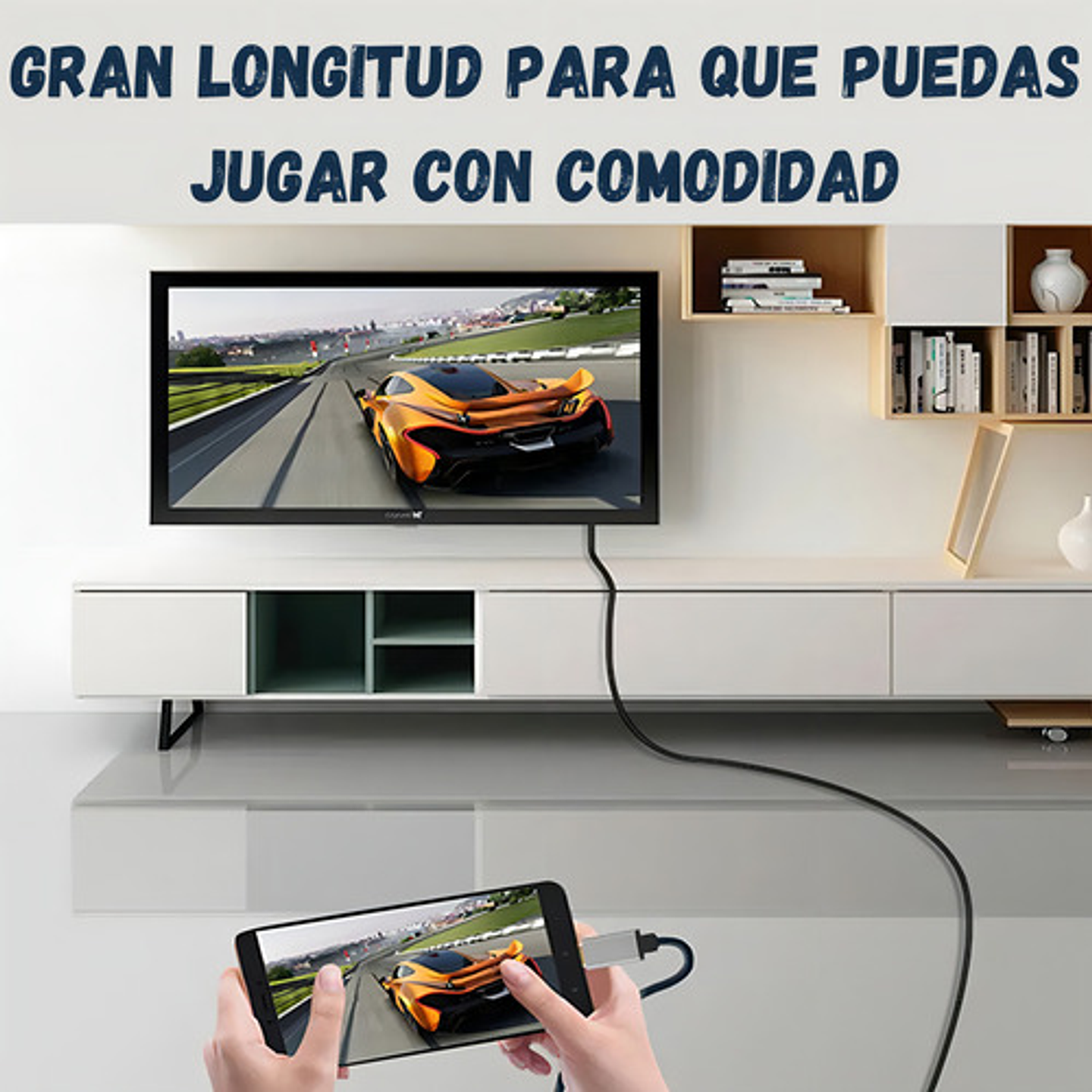 Cable Tipo C A Hdmi 4k 60hz De 1,8 Metros De Largo Usb C Hd Adaptador Versión 2.0 4