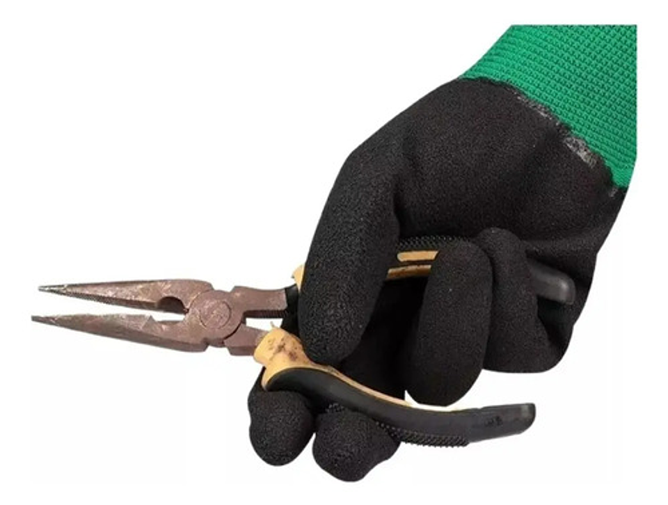 Pack 2 Guante Engomado Seguridad Construcción O Jardinería 2