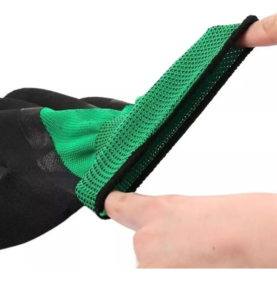 Pack 2 Guante Engomado Seguridad Construcción O Jardinería 4