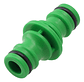 Acople Rápido Para Manguera De 1/2  Conector Macho Plástico Verde - Miniatura 1