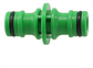 Acople Rápido Para Manguera De 1/2  Conector Macho Plástico Verde - Miniatura 7