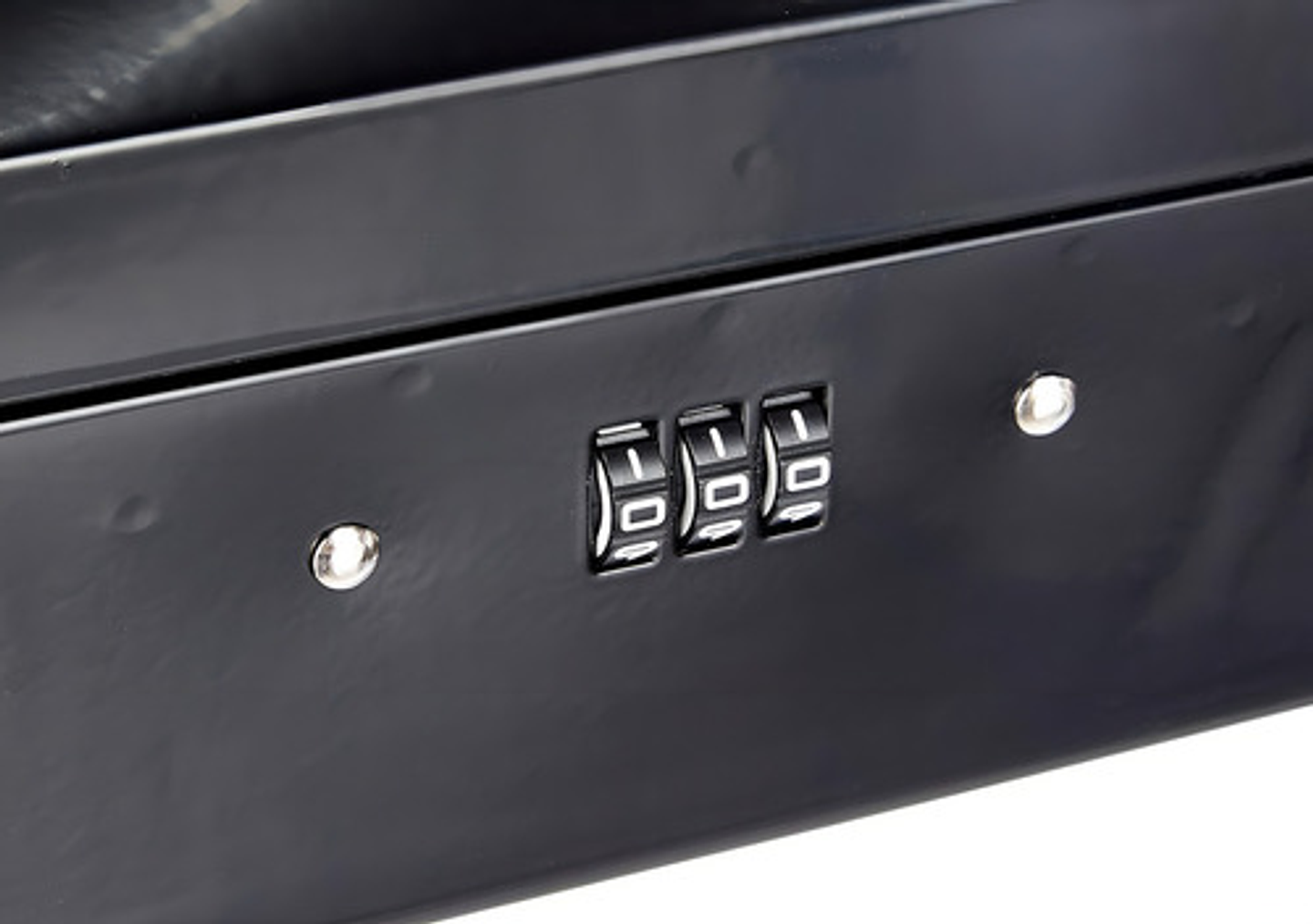 Caja Fuerte Metálica Acero Inoxidable Negro Con Llave Para Dinero Negro-269003 2