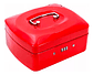Caja Fuerte Metálica Roja Thek Código Seguridad Hogar Oficina 33x23x9cm Rojo - Miniatura 1