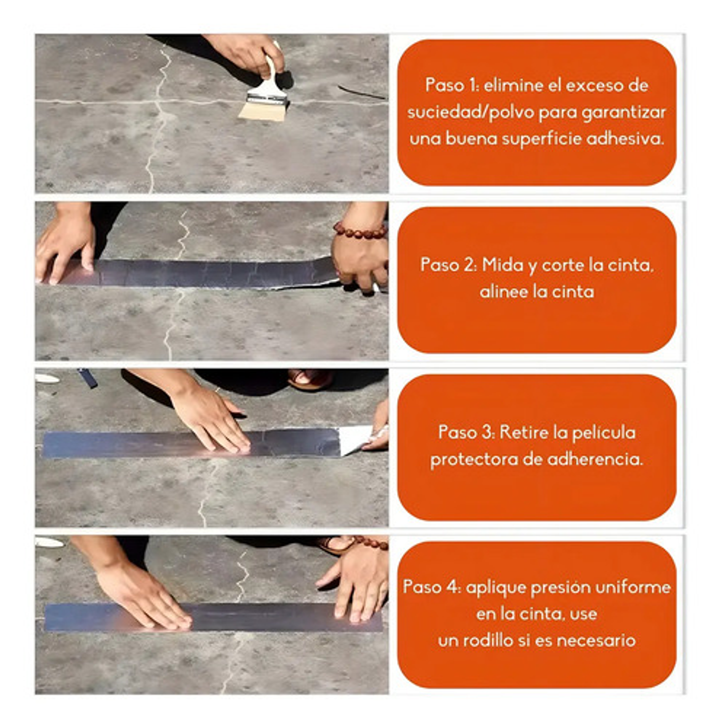 Adhesivo Cinta Tapagotera Techo Sellador Impermeabl 5cm X10m Plateado 9