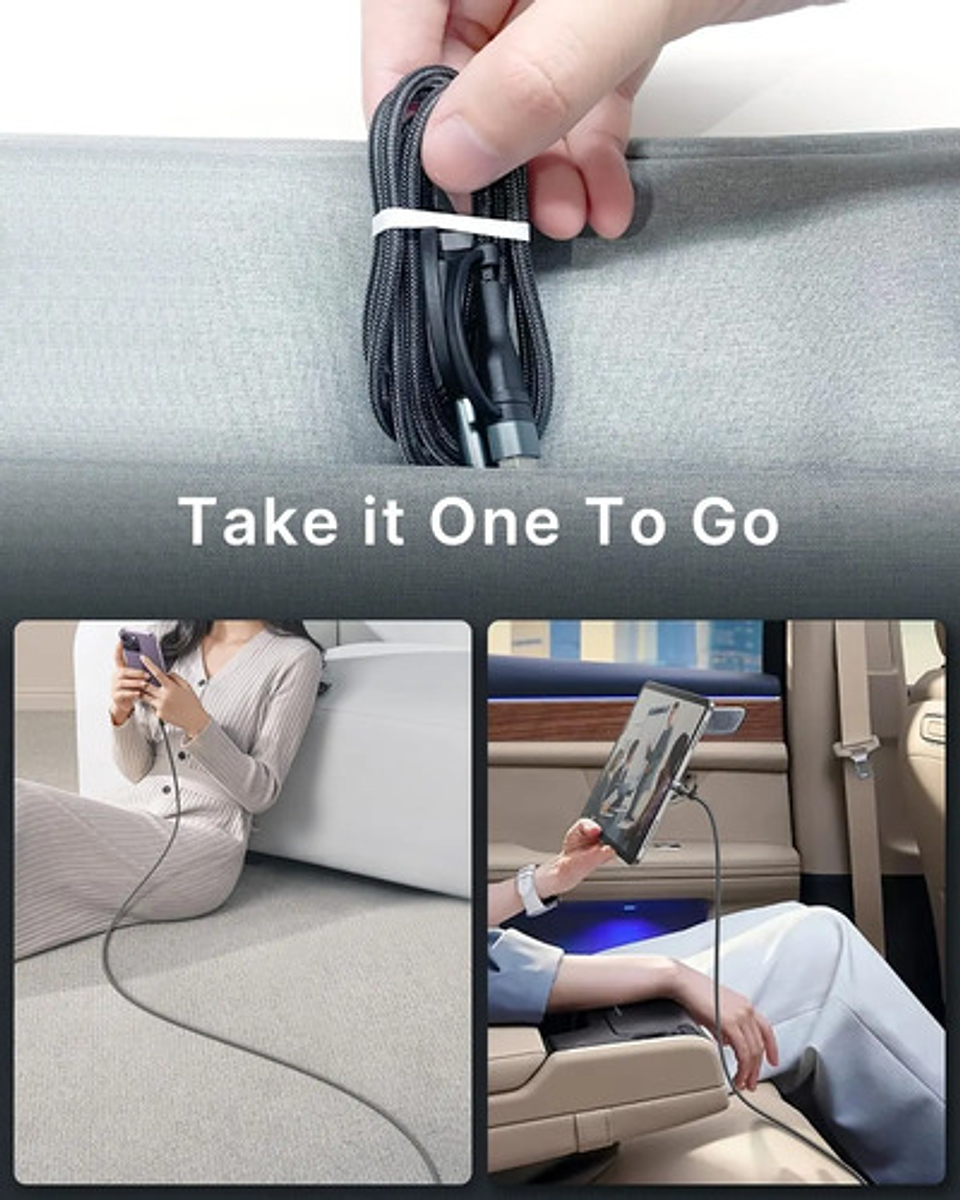 Cable Adaptador Usb C 60w Pd - Carga Rápida Y Sincronización 2