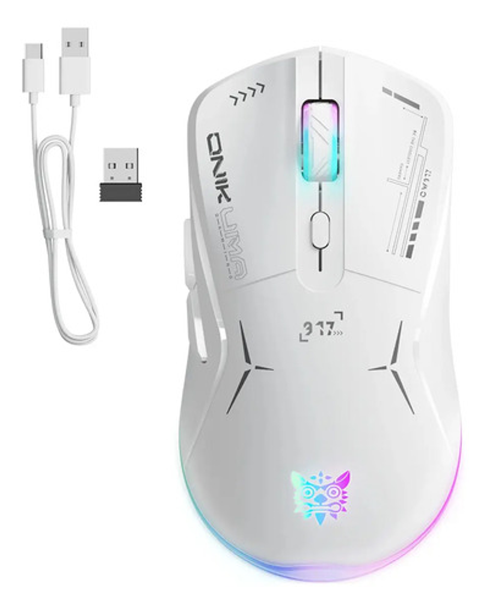 Ratón Gamer Onikuma Cw917 Rgb 7 Modos 4800 Dpi Wireless 1