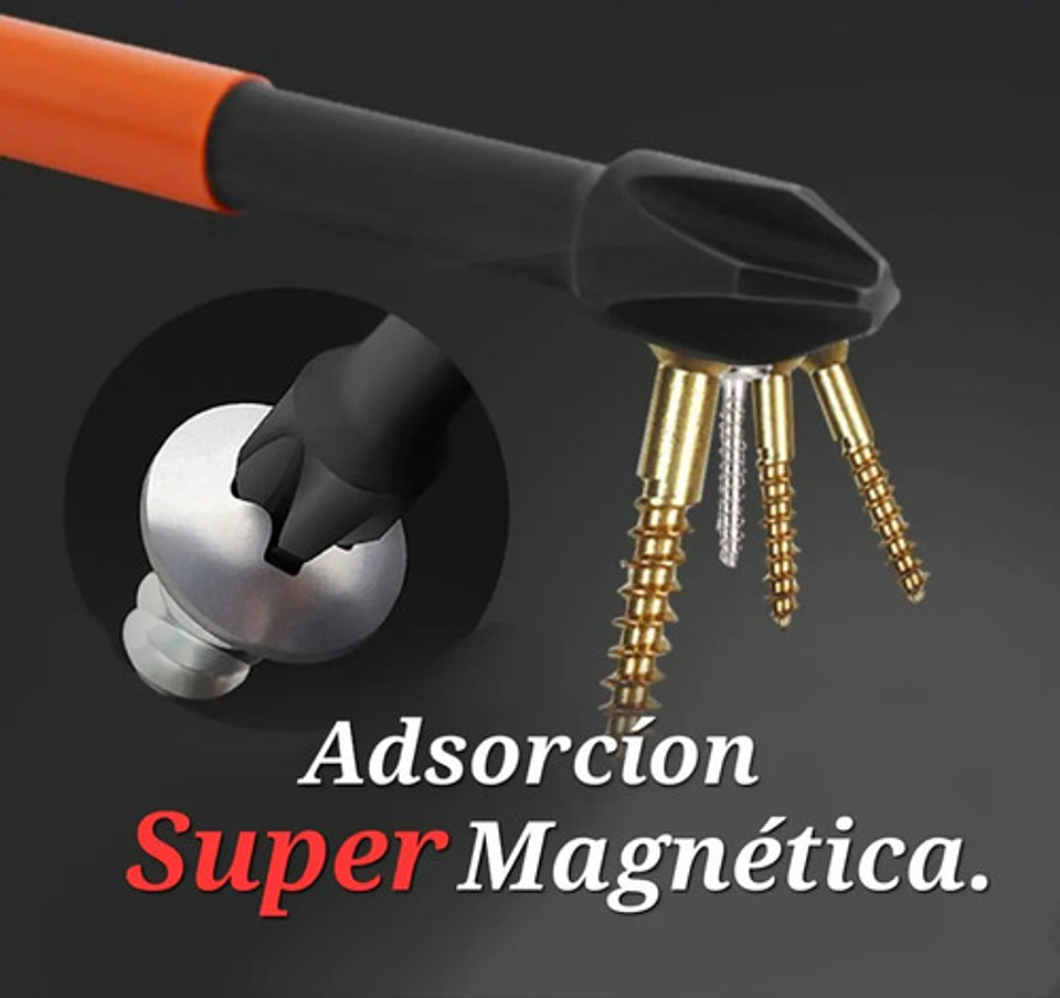 Juego 6 Puntas Destornillador Magnético Ph2 Acero S2 2