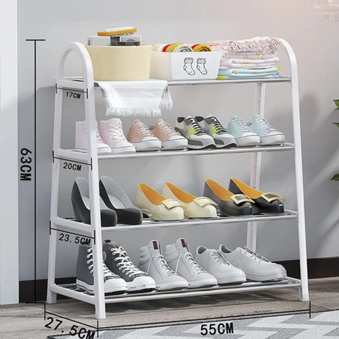 Zapatero Organizador De Zapatos 4 Niveles Calzado Botines 2