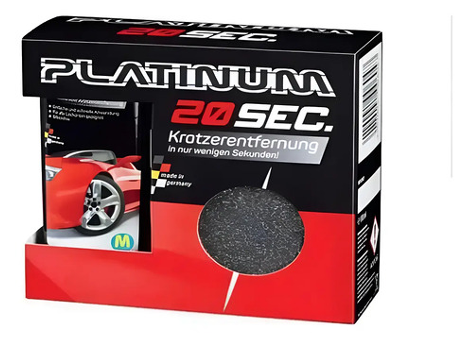 Crema Reparadora De Arañazos Auto Platinum 20 Sec 1