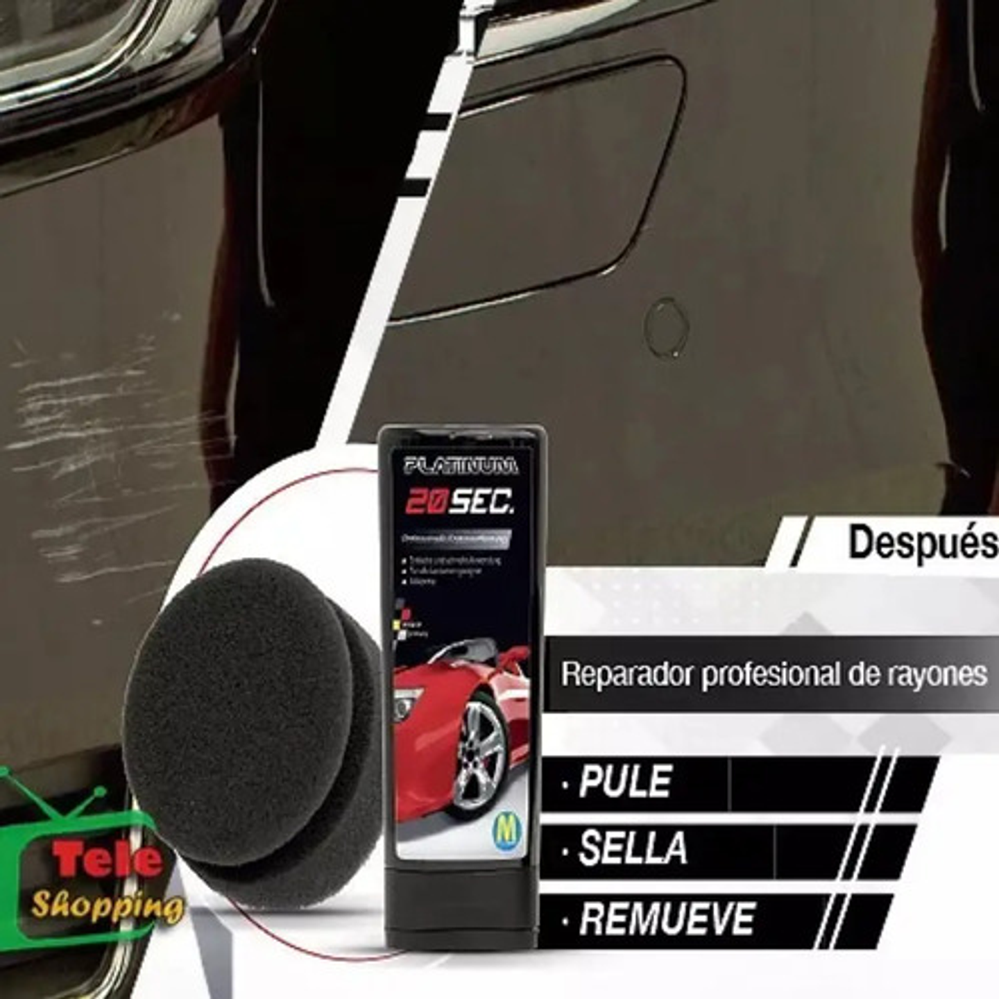 Crema Reparadora De Arañazos Auto Platinum 20 Sec 4