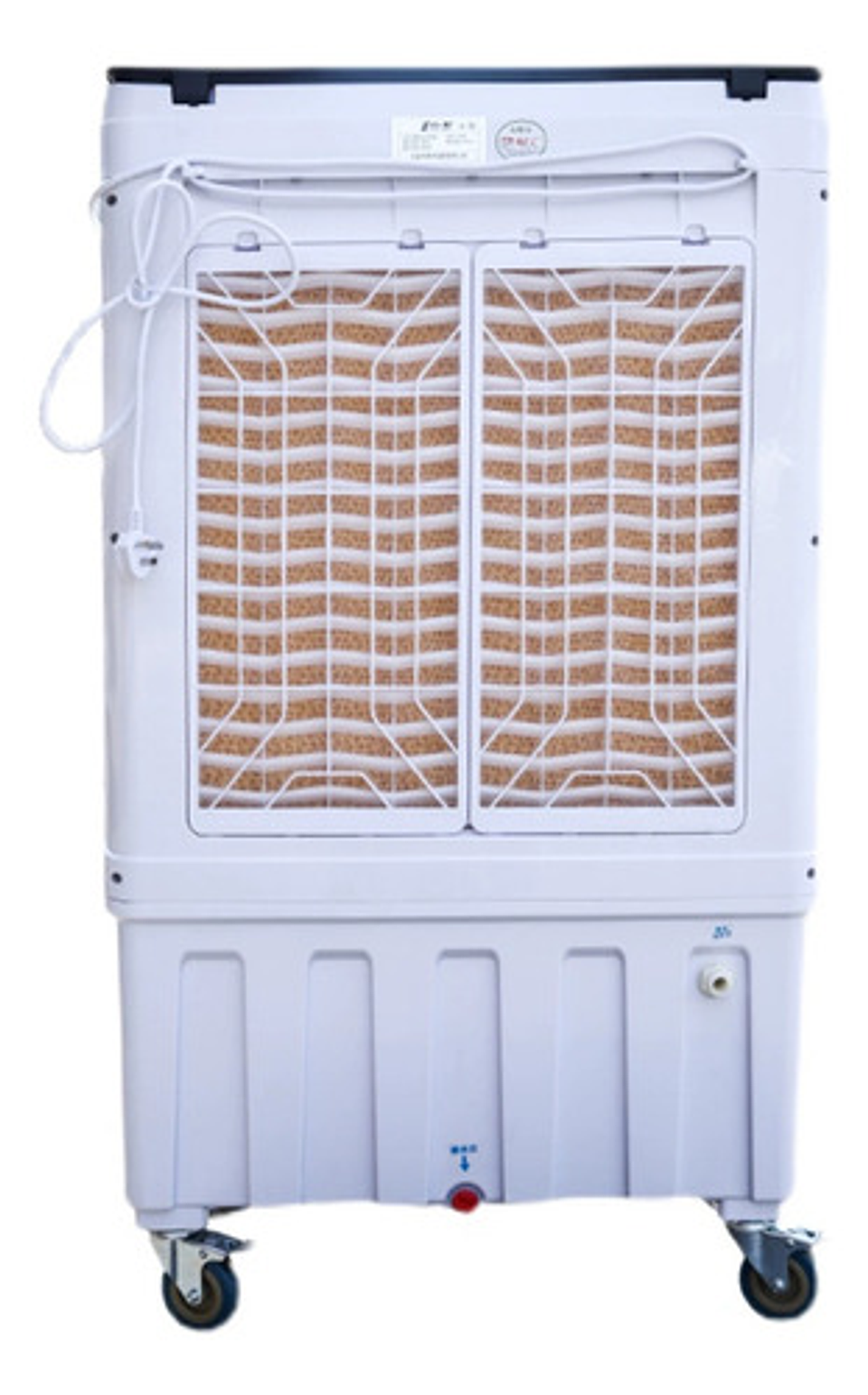 Aire Acondicionado Enfriador De 65lt Con Ruedas Yf100 Blanco 3