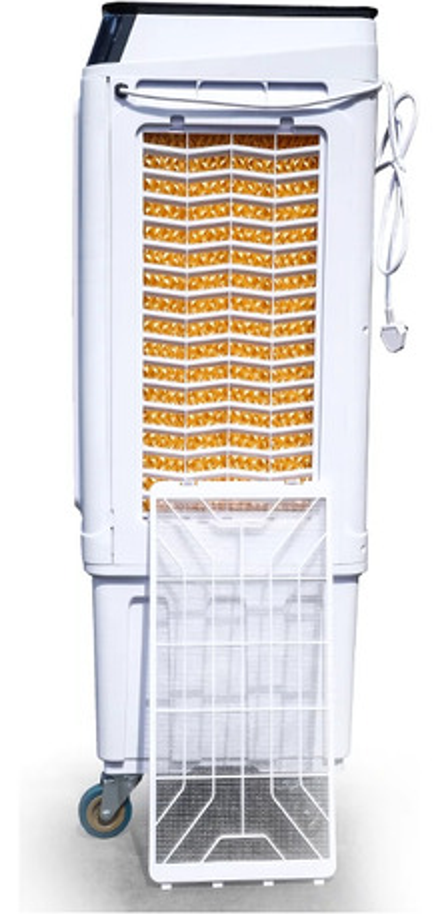 Aire Acondicionado Enfriador De 65lt Con Ruedas Yf100 Blanco 4