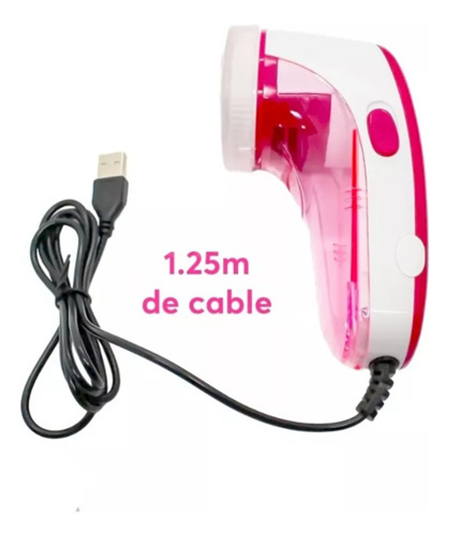 Saca Motas Y Pelusas Electrico Directo Removedor Quitapelusa Rosa 4