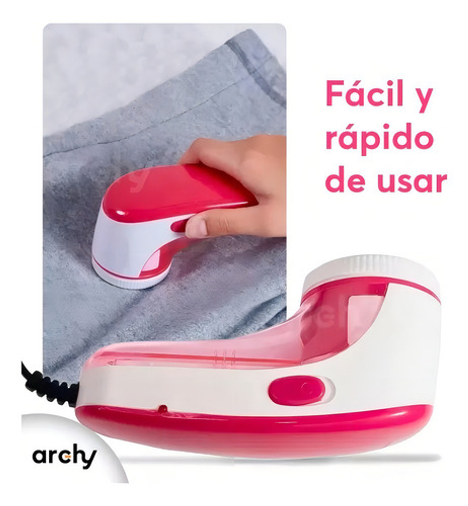 Saca Motas Y Pelusas Electrico Directo Removedor Quitapelusa Rosa 7