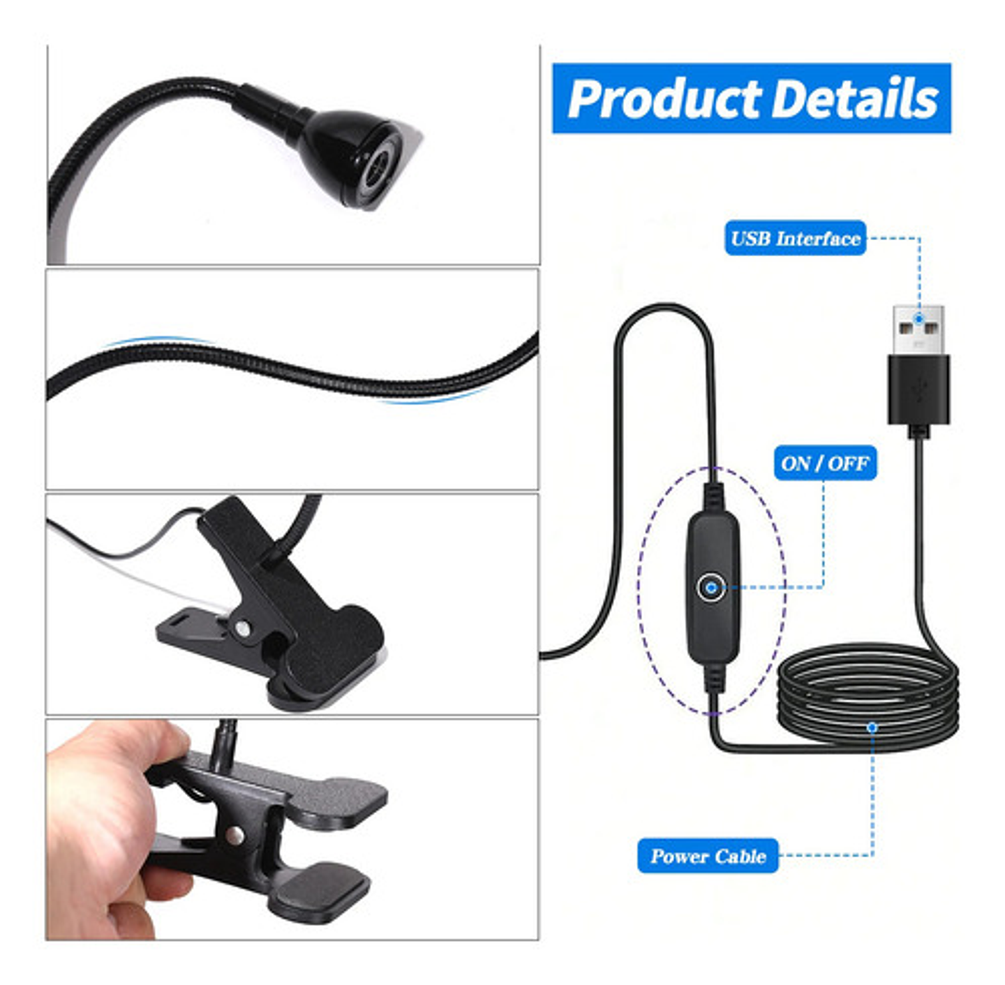 Lámpara Uñas Secado Rápido Uv Clip Usb 360° Portátil 2