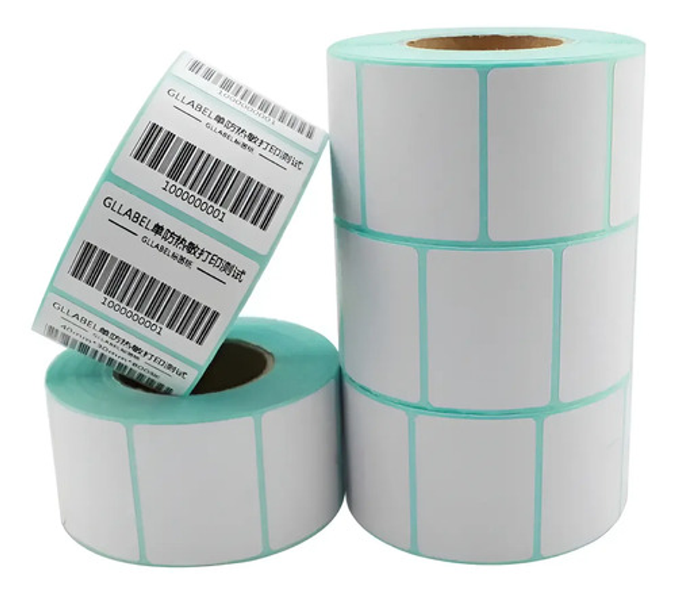 1 Rollo 1000 Etiquetas Térmicas Autoadhesivas 40x30. 1