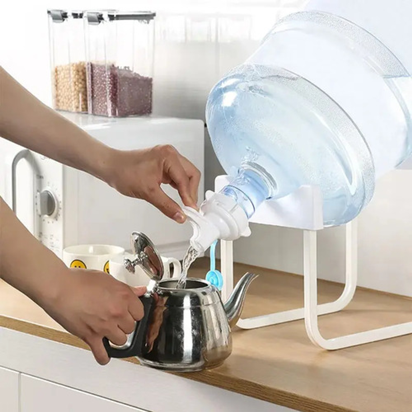 Dispensador De Agua Portátil Con Estante Para Galón 5