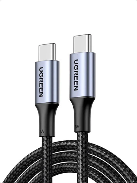 Cable Doble Usb Tipo C A C 2m 60w Para Galaxy Y Macbook