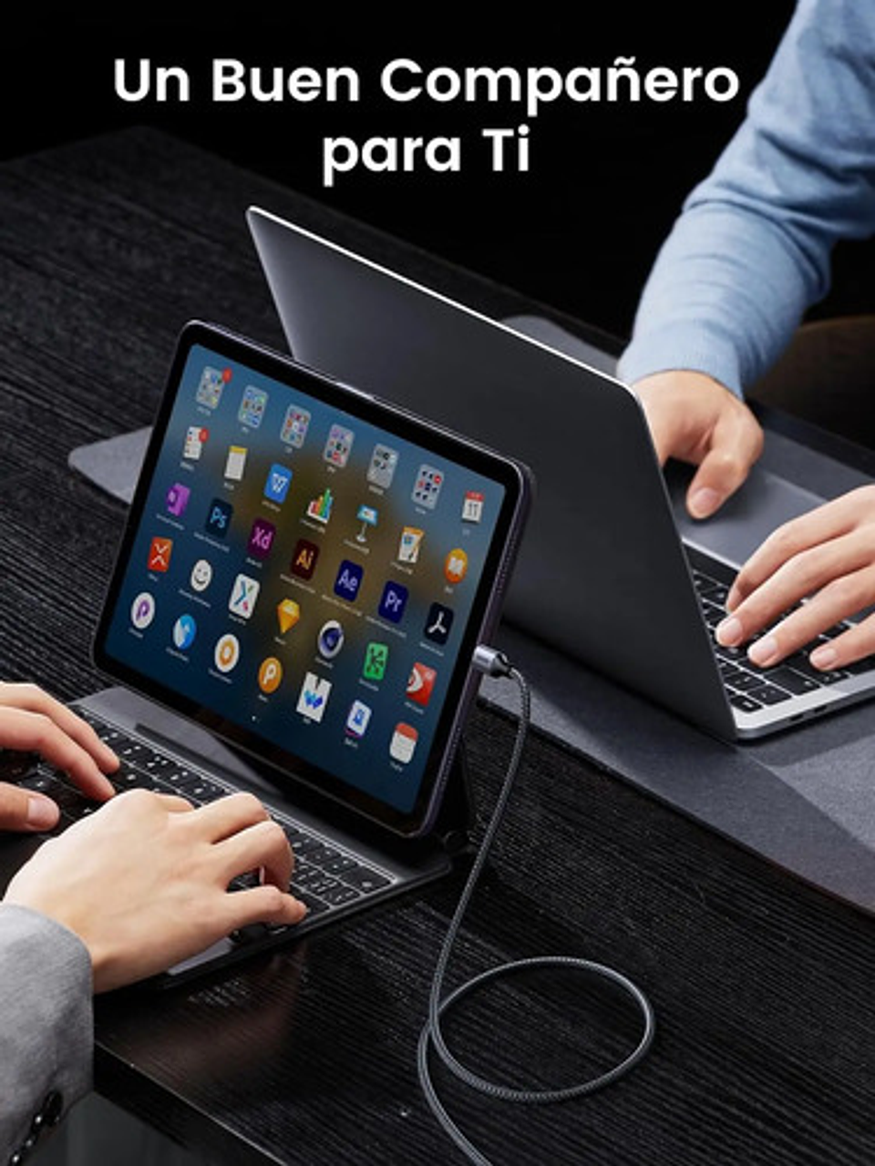 Cable Doble Usb Tipo C A C 2m 60w Para Galaxy Y Macbook 4