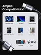 Cable Doble Usb Tipo C A C 2m 60w Para Galaxy Y Macbook - Miniatura 9