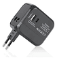 Adaptador Universal Viaje 6a Usb-c Usb Pared Usa Eu Aus - Miniatura 1