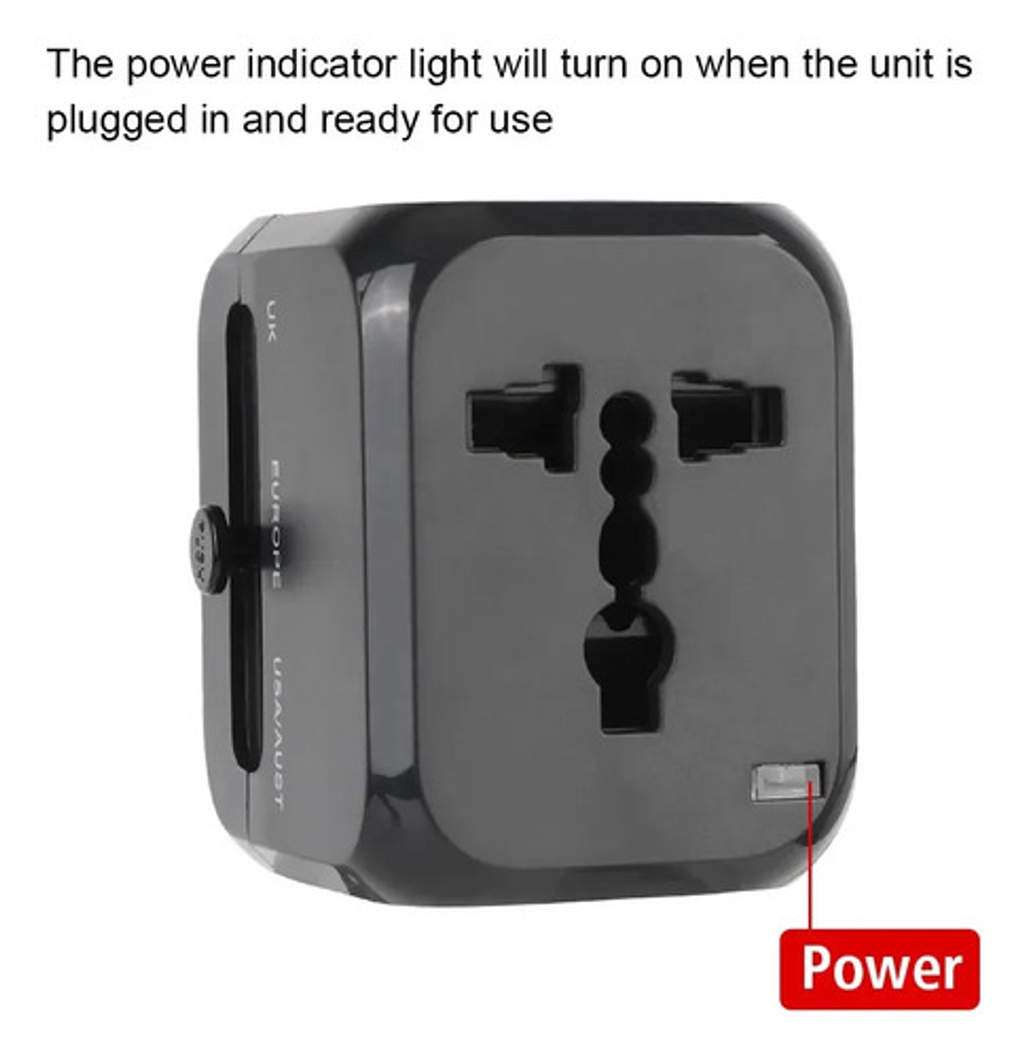 Adaptador Universal Viaje 6a Usb-c Usb Pared Usa Eu Aus 6