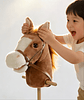 Caballito De Palo Con Sonido Y Rueda De 100 Cm Para Niños Color Marrón - Miniatura 2