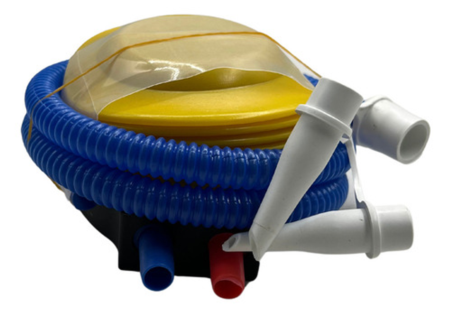 Bomba De Pie Manual Amarilla Para Colchones Inflables Y Yoga Con Picos Amarillo 4