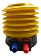 Bomba De Pie Manual Amarilla Para Colchones Inflables Y Yoga Con Picos Amarillo - Miniatura 5