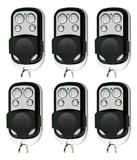 X6 Control Remoto Portón Eléctrico Universal Negro