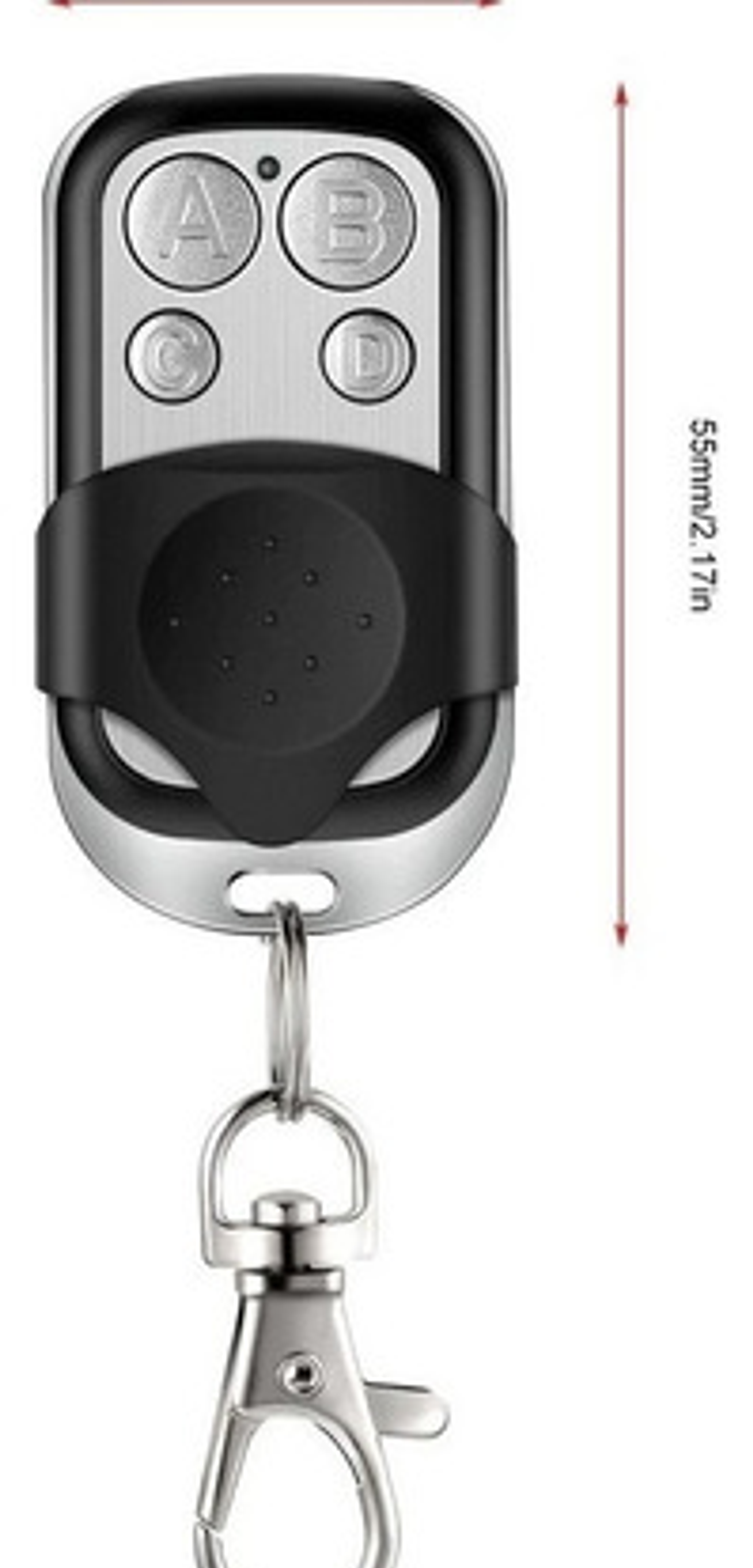 X6 Control Remoto Portón Eléctrico Universal Negro 3