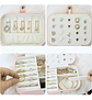 Estuche Joyero Portátil Thek Rosa Para Collar Anillo Aretes Viaje - Miniatura 5