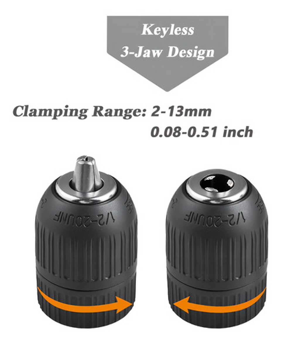 Mandril Rápido 0.8-10mm 3/8-24unf Para Taladros Thek 6