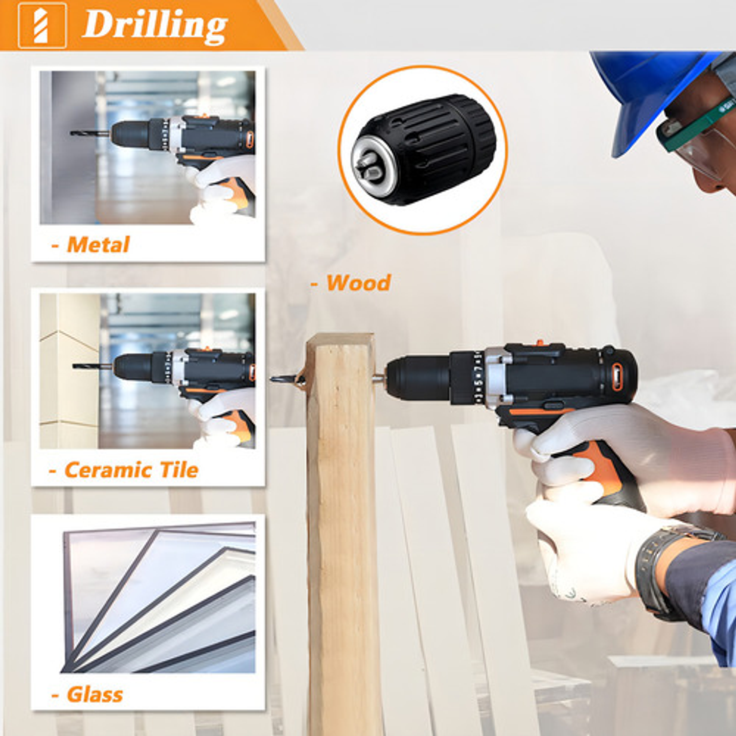 Mandril Rápido 0.8-10mm 3/8-24unf Para Taladros Thek 7