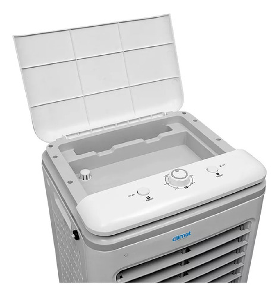 Enfriador Evaporativo De Aire Con Ruedas Industrial 30 L Blanco 5