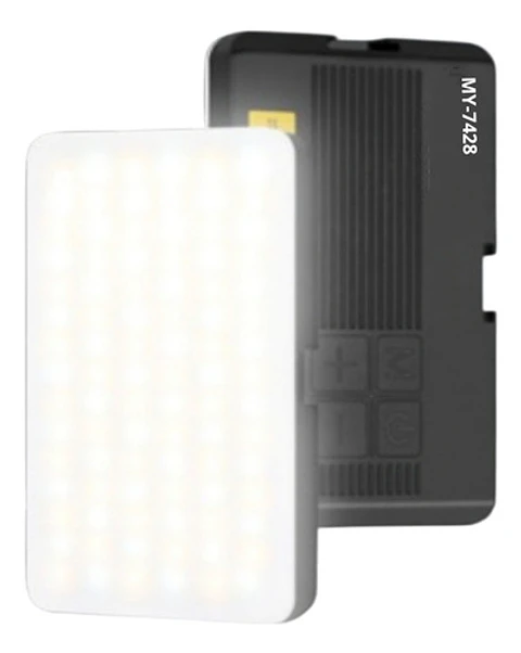Luz Led Portátil Para Cámaras Tlf Selfis Videos Ajustable Color Negro