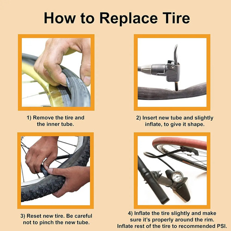 X2 Camara Roro Bicicleta Aro 27. 5 Cámara Aro 27.5 Roro Válvula Ciclismo Roro 7