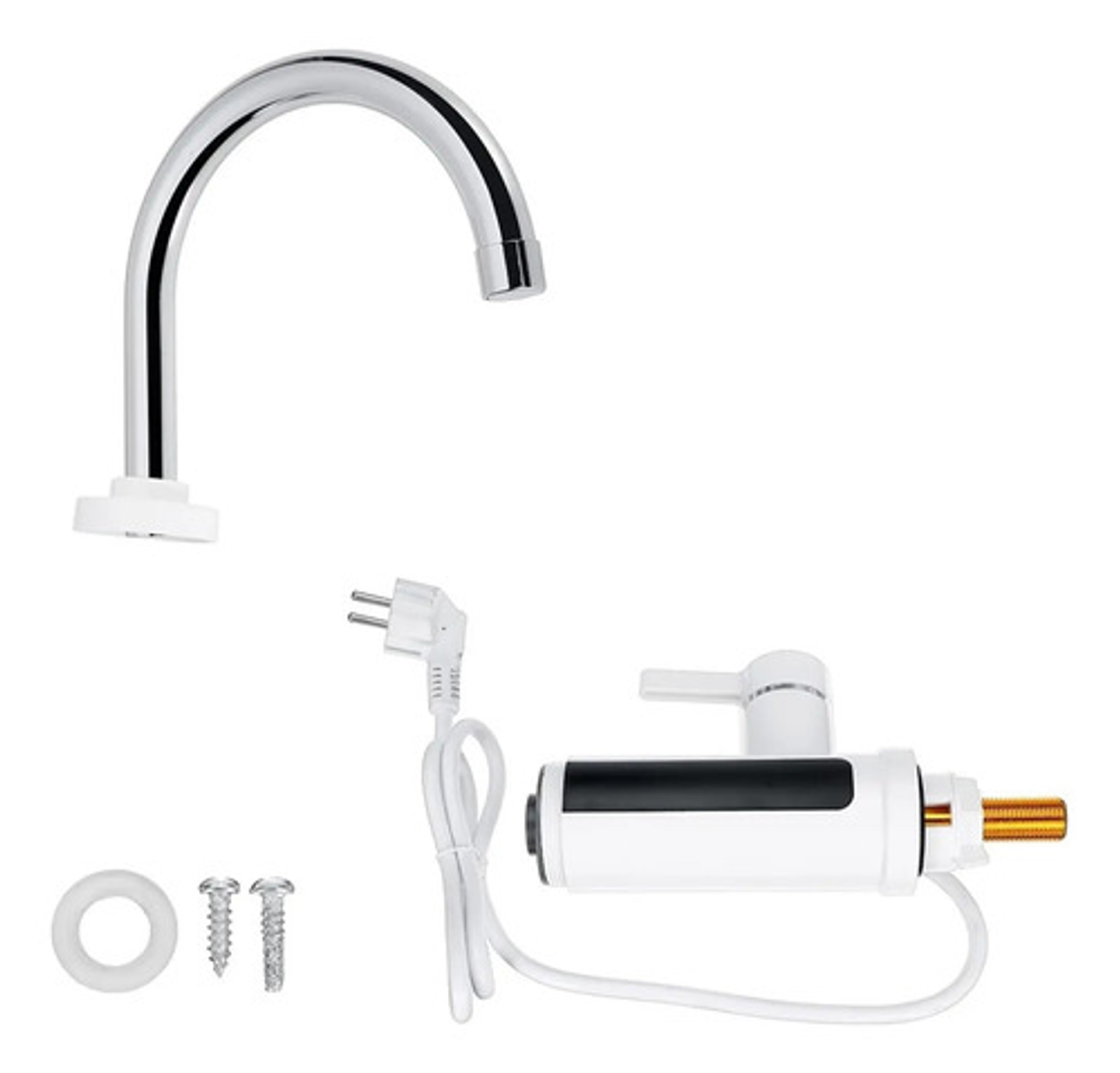 Llave Grifo Agua Caliente Eléctrico Para Lavaplatos 4