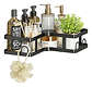Organizador De Ducha Repisa Baño Adhesivo Set 5 Negro - Miniatura 5