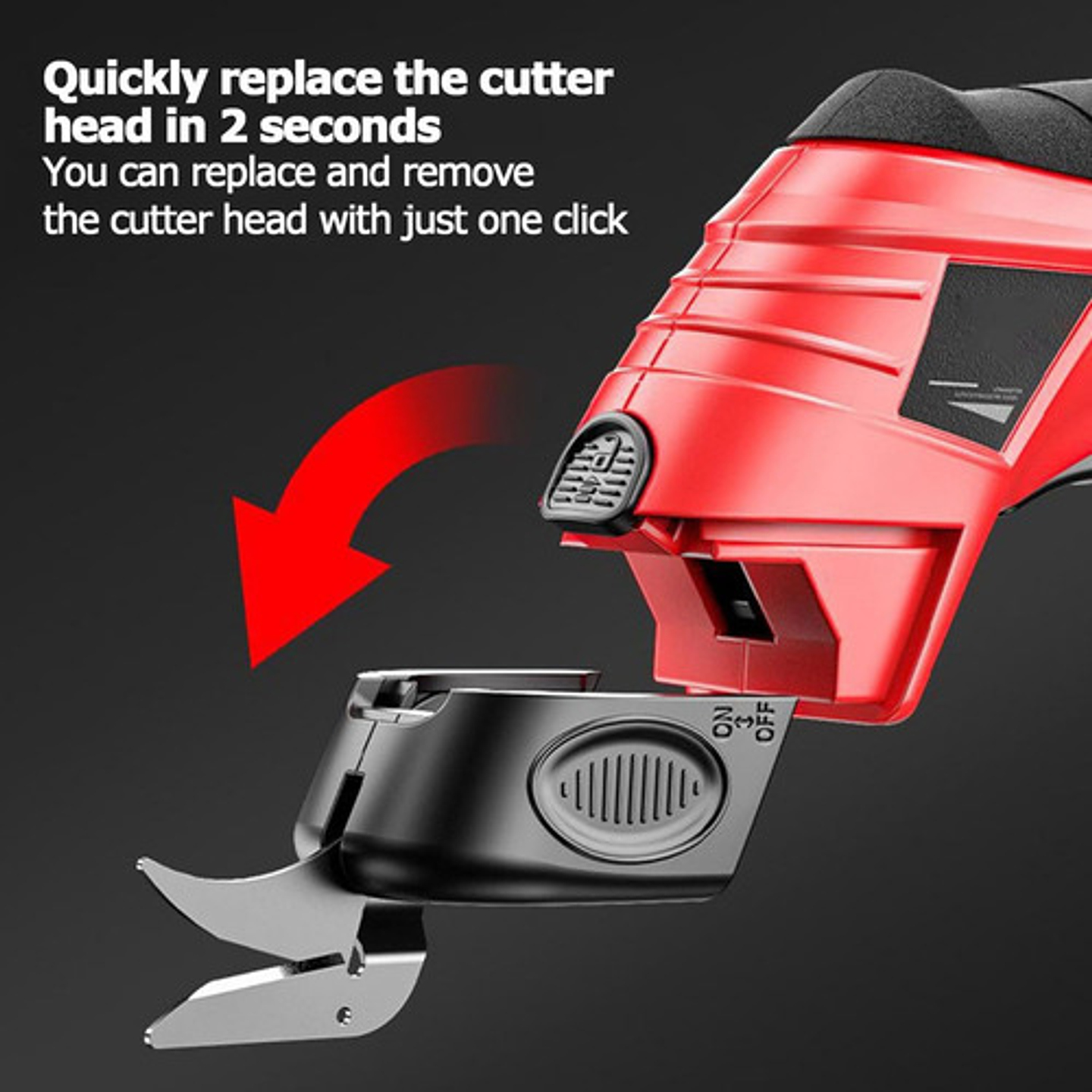 Tijeras Eléctricas Inalámbricas Para Tela Cuero Papel Negro 5