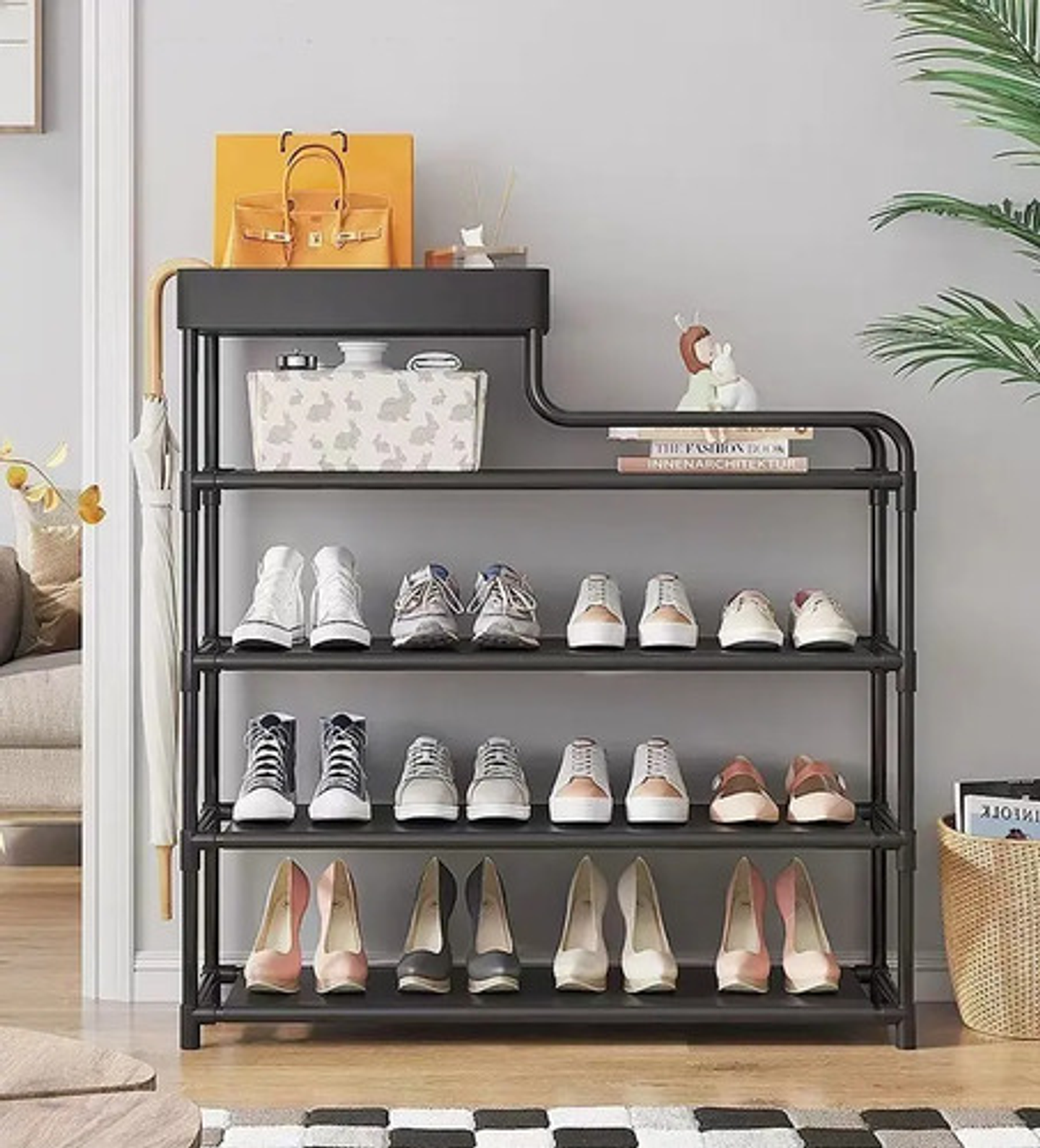 X2 Organizador 5capas Multifuncional Para Zapatos Y Bolsa 5