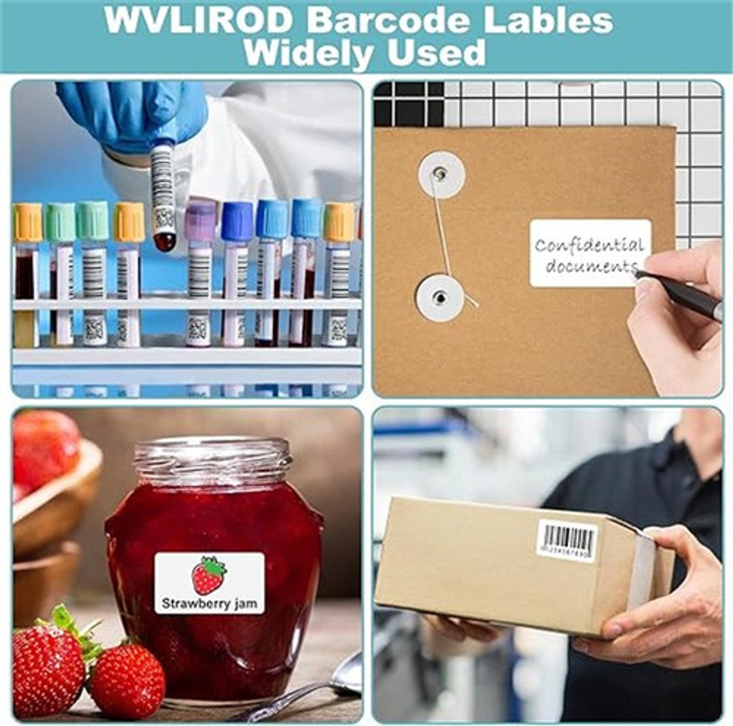 10 Rollo 1000 Etiquetas Adhesivas Imprimibles Termicas 40x30 6