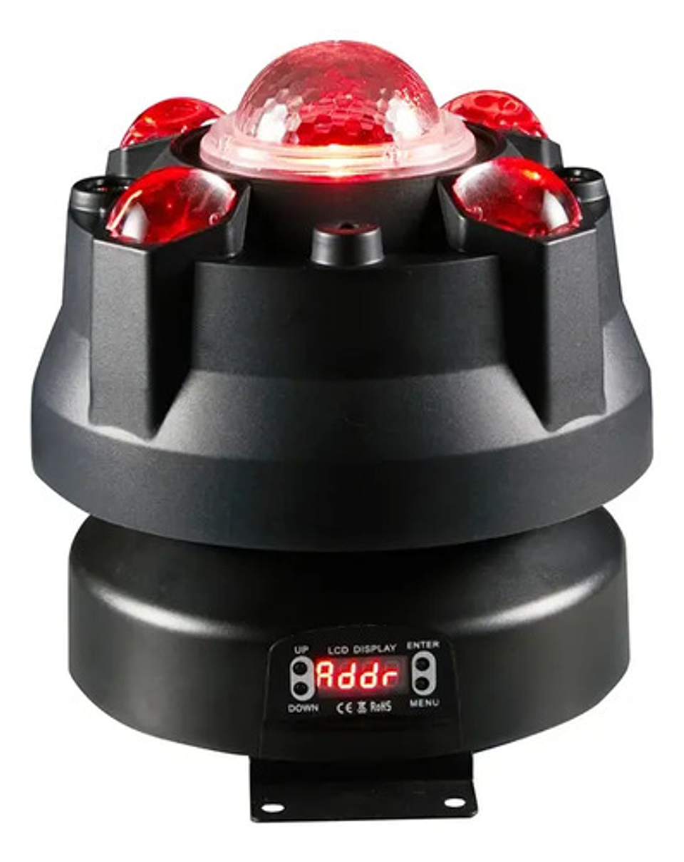 Luz Escenario Dj 4 En 1 Caleidoscopio Rgb Led Control Inalám 6