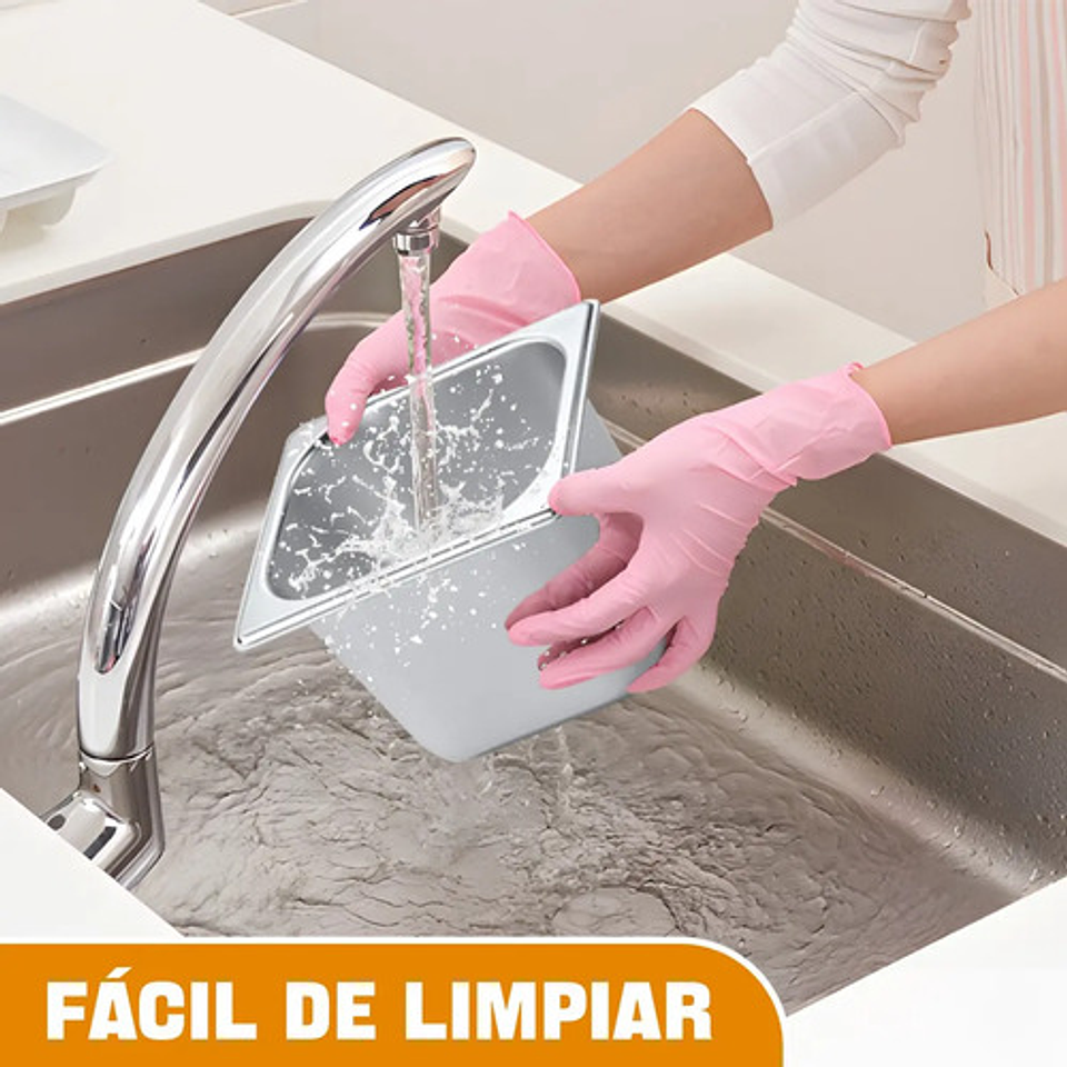 Pack 6 Bandeja Deposito Gastronomico Acero Inox 18x11x6 1/9 Plateado 5