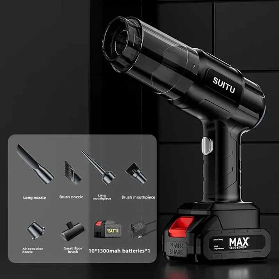 Aspirador Portátil Coche Inalámbrico Gran Succión 3 Modos 2