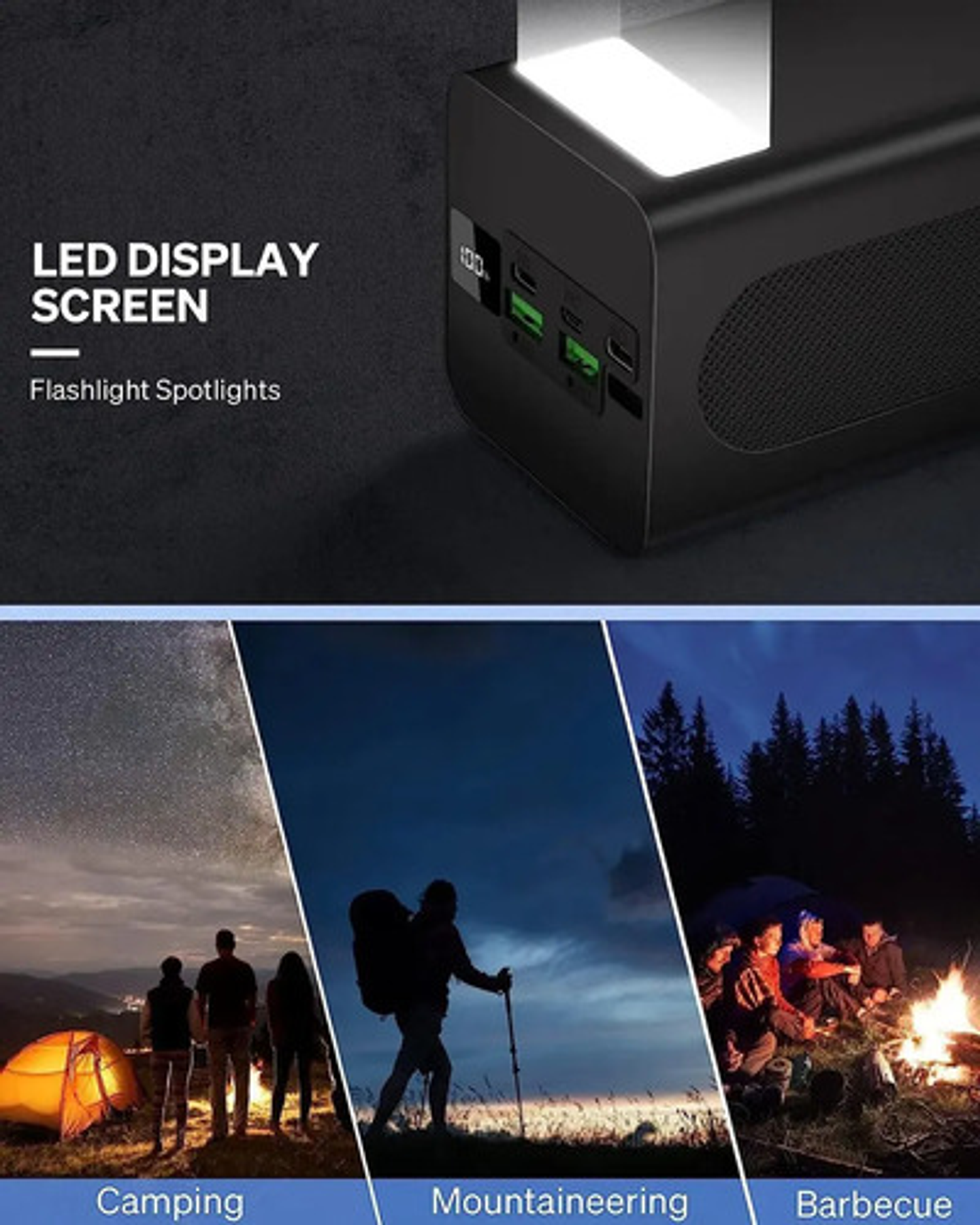 Powerbank 40000mah Carga Rápida Pantalla Digital 3 En 1 6