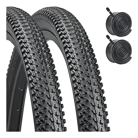 X2 Neumáticos + 2 Cámara Bicicleta Aro 27.5 X2.125 Schrader